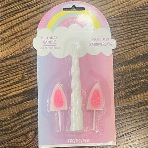 Rainbow Birthday Candle Set